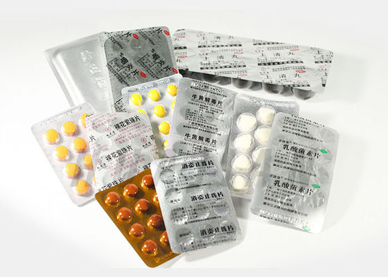 Aluminium en aluminium de boursouflure de Pharma enduit par or pour l'emballage de médecine