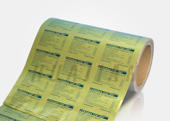 Petit pain pharmaceutique de papier d'aluminium d'or des pilules 750mm de Tablettes de capsule