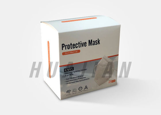 Respirateur 5 masque protecteur certifié par GB2626 de FDA de la CE de pli KN95